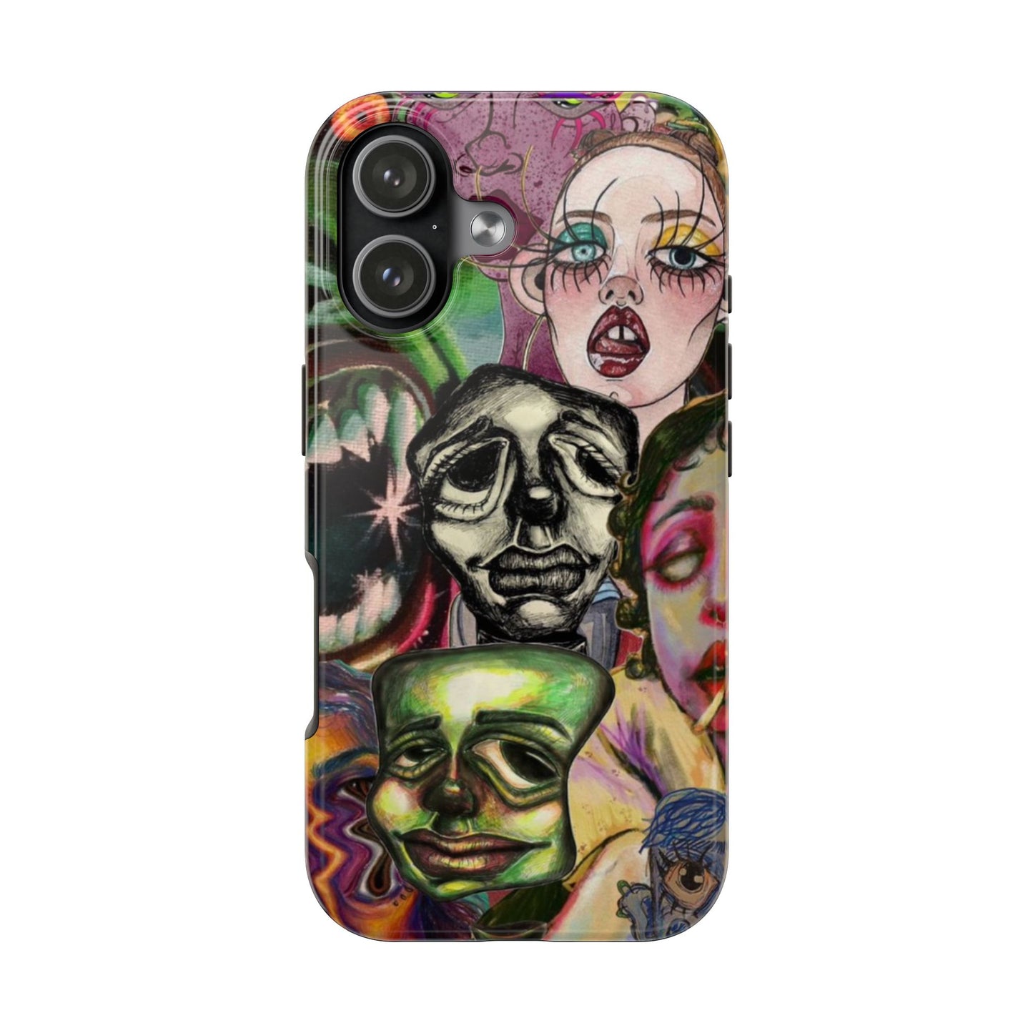 Artistic Tough Phone Case - Unique and Durable Design for Creative Souls