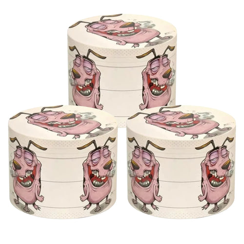 2in Zinc Alloy Herb Mill Dog Pattern Grinder Tobacco Spice Crusher