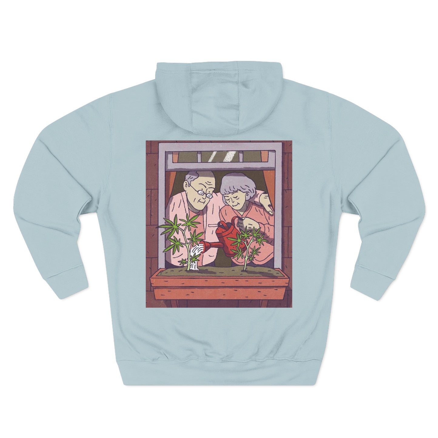 Kush Kult Three-Panel Fleece Hoodie for Plant Lovers