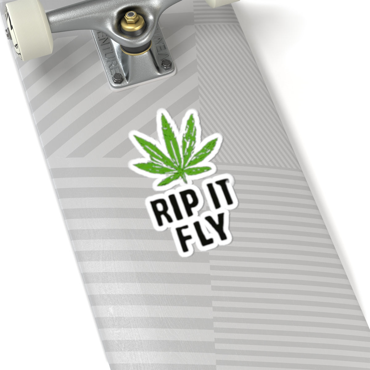 Cannabis-Themed Kiss-Cut Stickers - "RIP IT FLY"