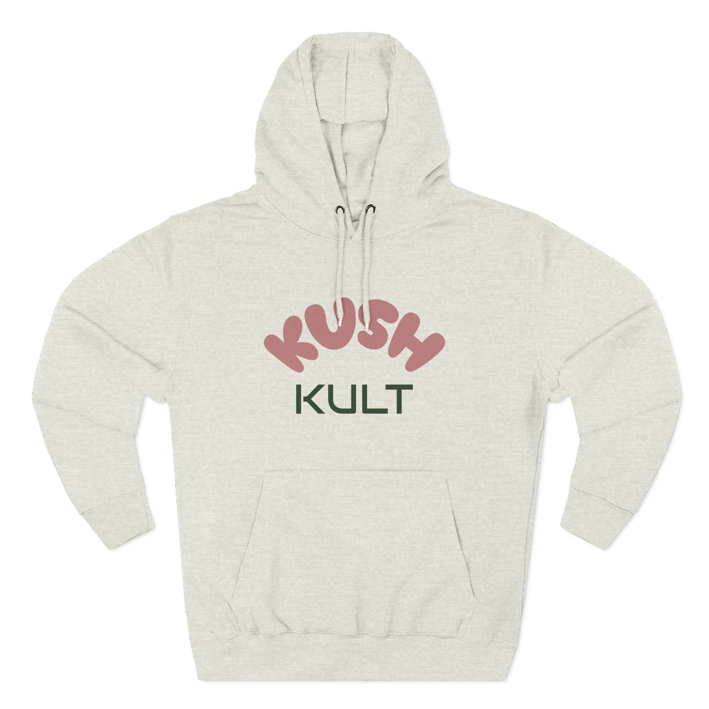 Kush Kult Three-Panel Fleece Hoodie for Plant Lovers