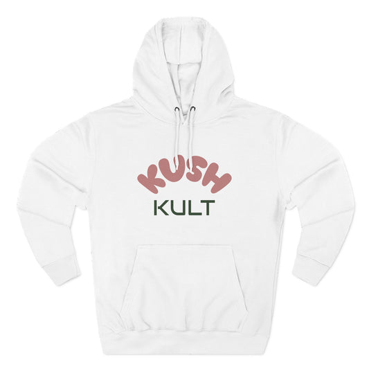 Kush Kult Three-Panel Fleece Hoodie for Plant Lovers