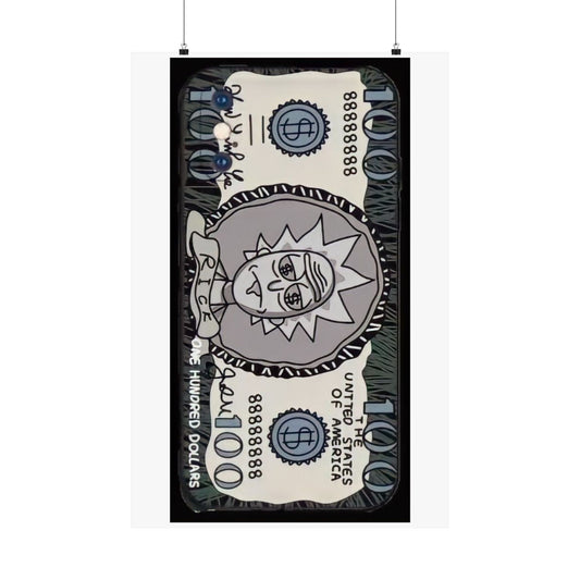 Money-Themed Matte Vertical Poster featuring Rick