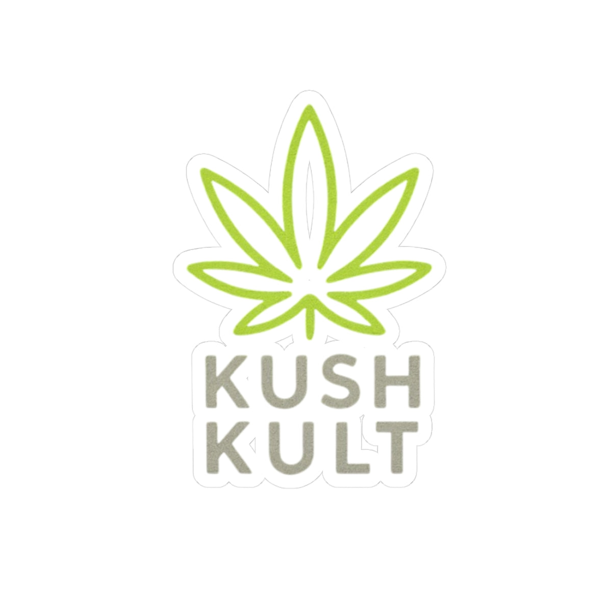 Eco-Friendly Cannabis Kiss-Cut Stickers - Kush Kult Collection