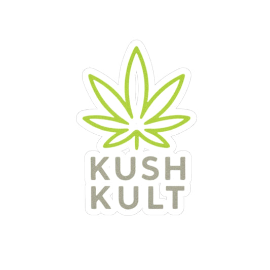 Eco-Friendly Cannabis Kiss-Cut Stickers - Kush Kult Collection