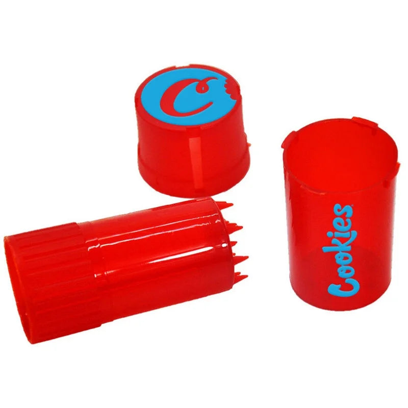 Portable Herb Storage Container and Grinder Plastic Tobacco Grinder