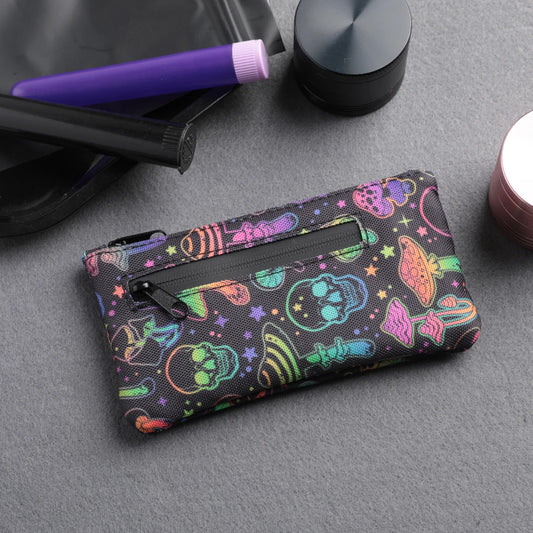 Portable Smell proof Lighter Bag Carbon Lined Odor Proof Bag, Mushroom