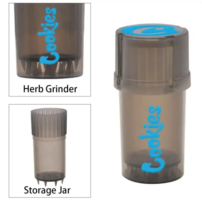 Herb Storage Container and Grinder Plastic Tobacco Grinder 75ML