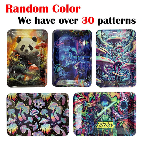 Storage Tobacco Tinplate Cigar Plate Tool Roller Case Metal Rolling