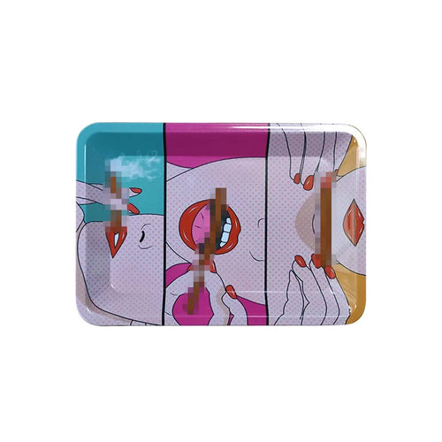 Household Metal Tray Rolling Tobacco Container Smoking Accessories