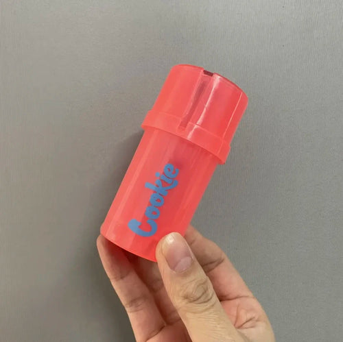 Portable Herb Storage Container and Grinder Plastic Tobacco Grinder