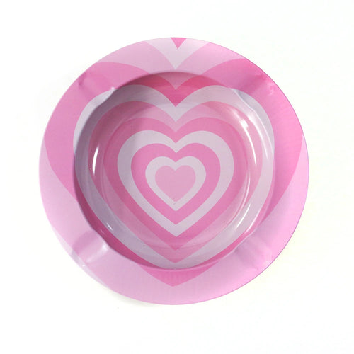 Cartoon Metal Rolling Tray - round Tobacco Herb Ashtray Creative