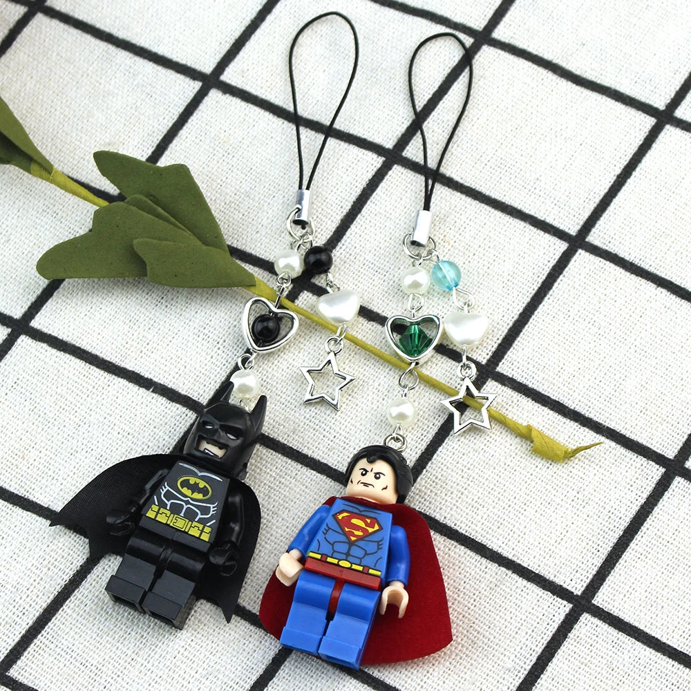 Cartoon 3D Fairy Bat Figure Character Pendant Phone Keychain