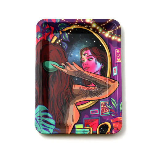 Storage Tobacco Tinplate Cigar Plate Tool Roller Case Metal Rolling