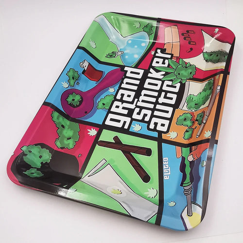 Rolling Tray 18*12.5CM Tobacco Metal Cigarette Smoking Accessories