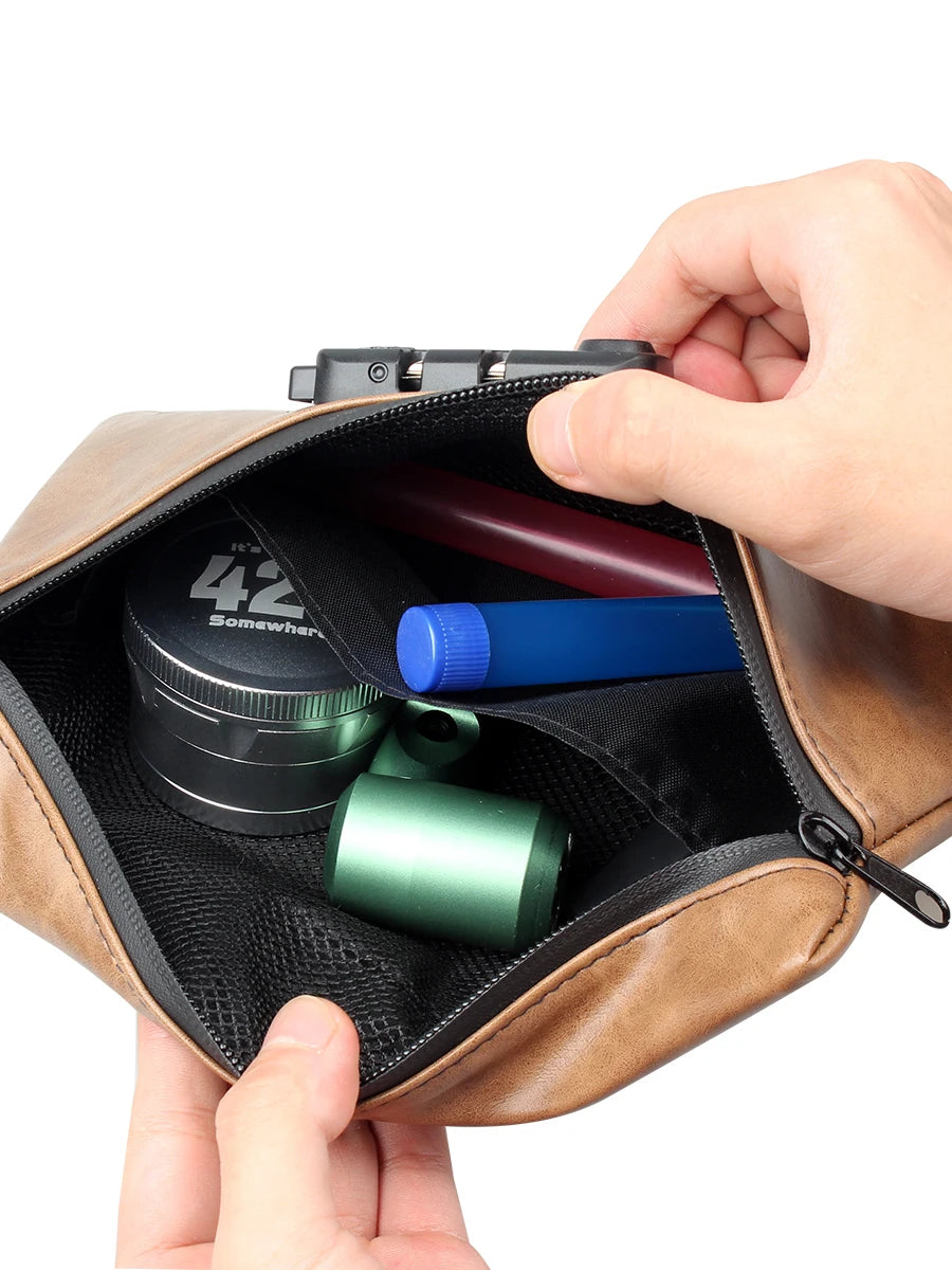 FIREDOG Smell Proof Pouch With Lock Carbon Lined Container Case