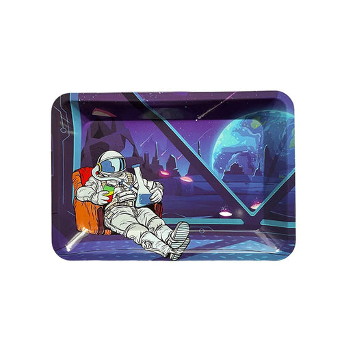 Household Metal Tray Rolling Tobacco Container Smoking Accessories