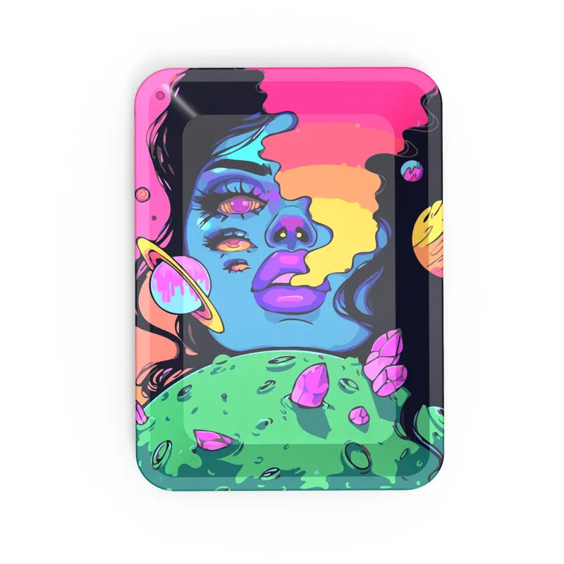 Storage Tobacco Tinplate Cigar Plate Tool Roller Case Metal Rolling