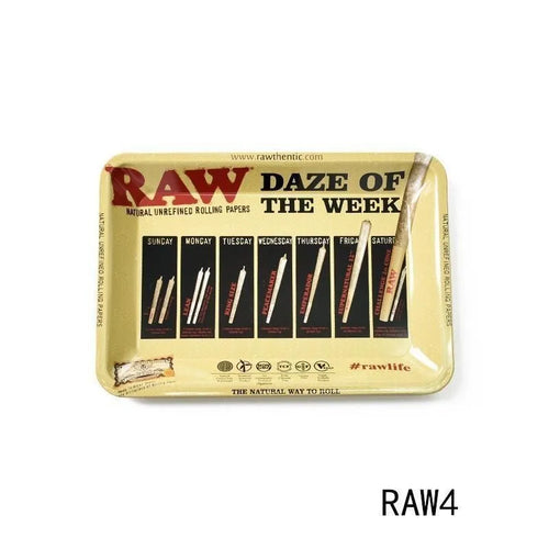 Household Metal Tray Rolling Tobacco Container Smoking Accessories