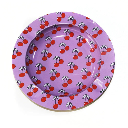 Cartoon Metal Rolling Tray - round Tobacco Herb Ashtray Creative