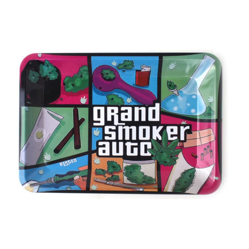 Household Metal Tray Rolling Tobacco Container Smoking Accessories