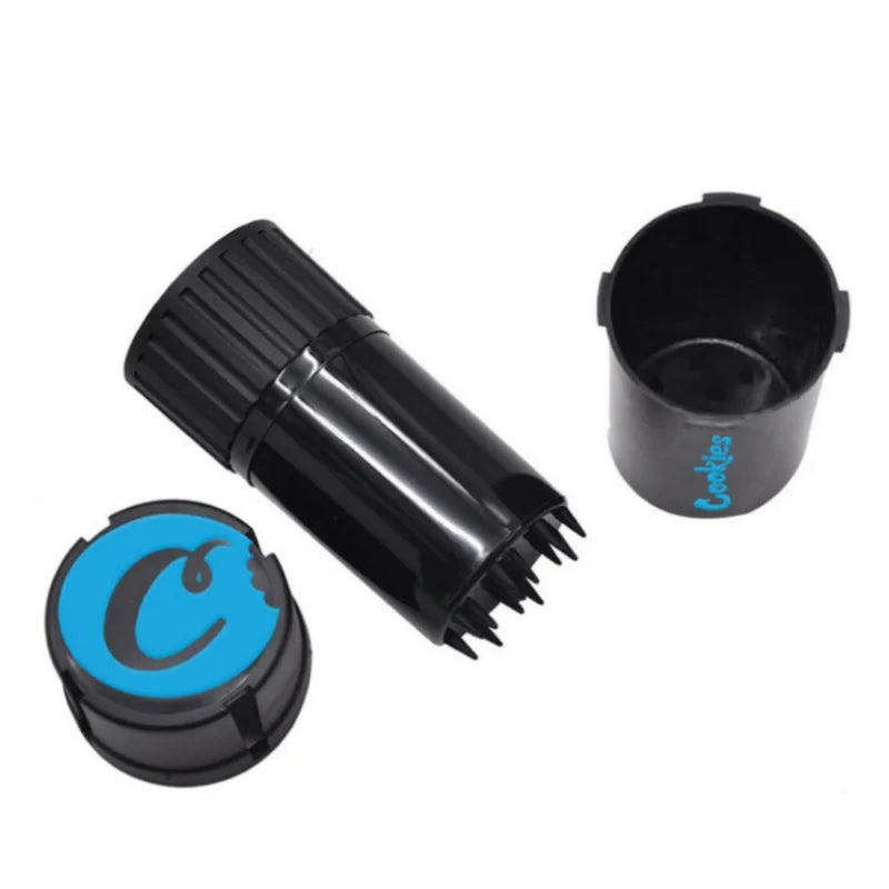 Portable Herb Storage Container and Grinder Plastic Tobacco Grinder