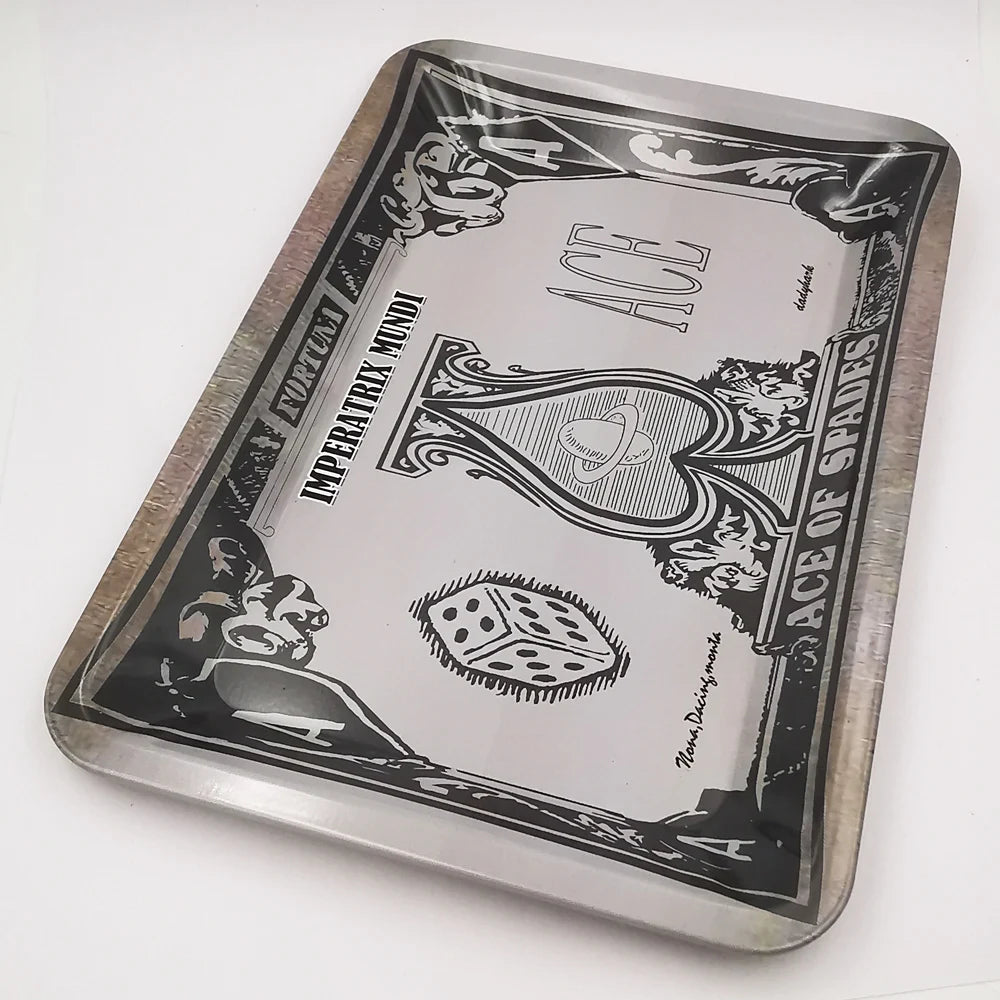 Rolling Tray 18*12.5CM Tobacco Metal Cigarette Smoking Accessories