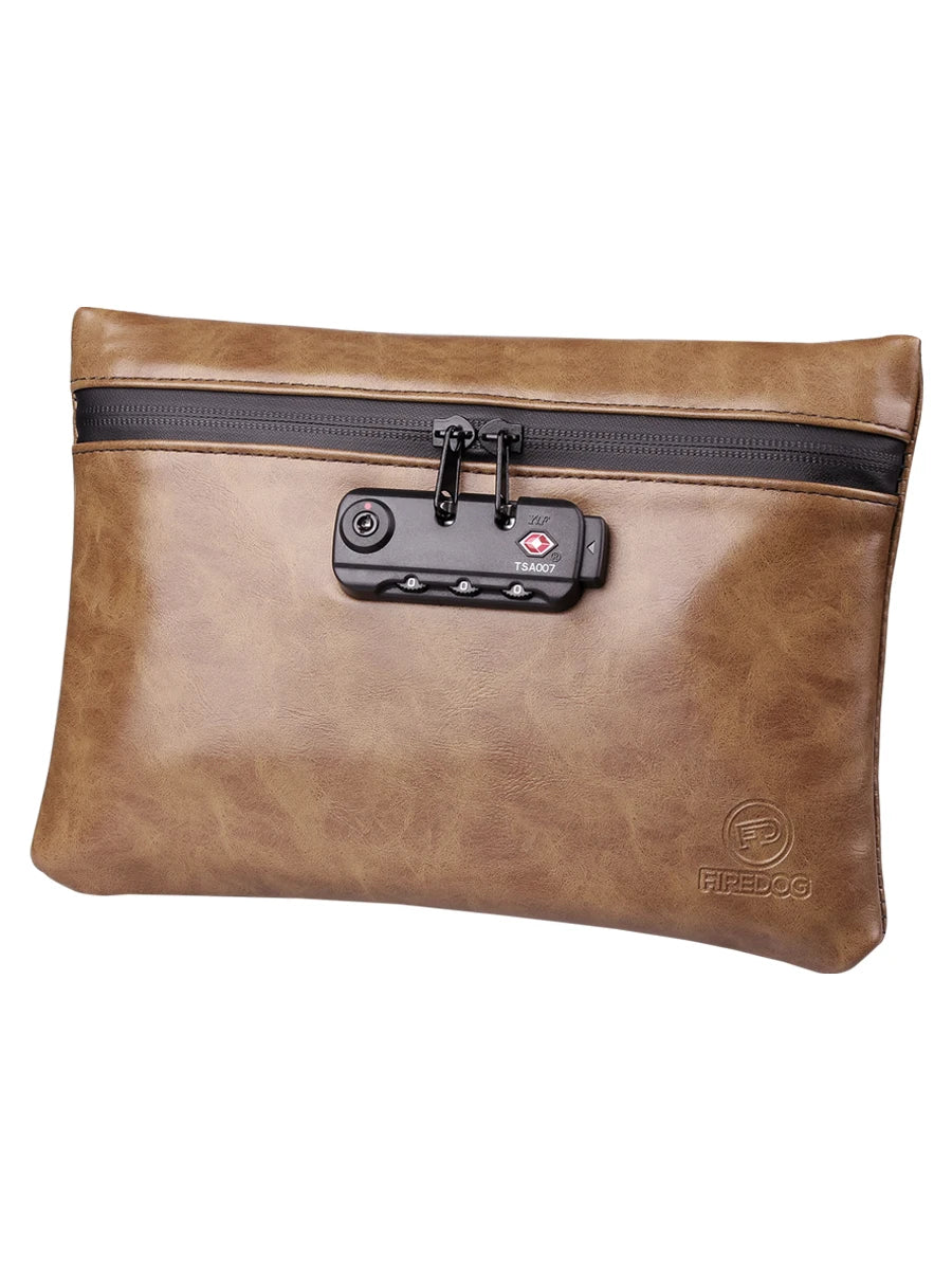 FIREDOG Smell Proof Pouch With Lock Carbon Lined Container Case